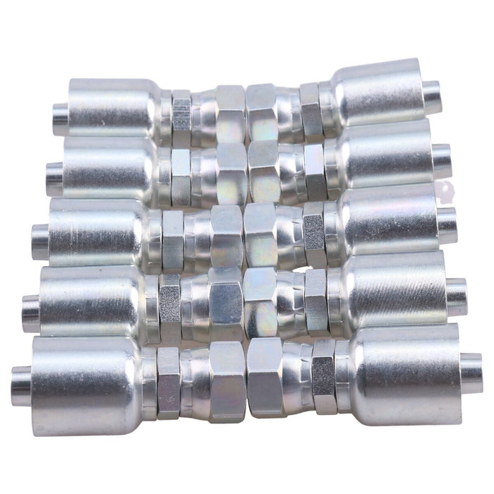 DURAFORCE 10PCS Hydraulic Hose Fitting With 1/2" Female JIC 10643-8-8 1064388 for Parker