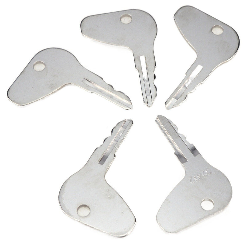 DURAFORCE 5 Pcs Ignition Key H32412 35260-31852 for Kubota Tractor L G & M Series