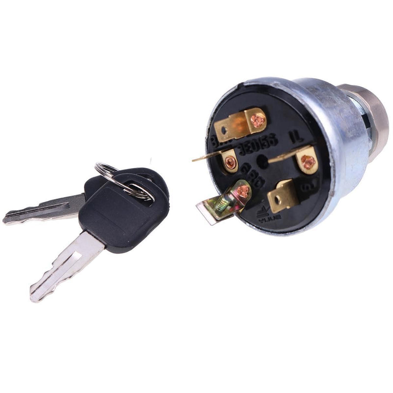 DURAFORCE 5 Pin Ignition Switch w/2 Keys 3E-0156 for CAT Engine 3126B 3196 3456 C9 C32 C27