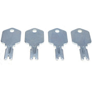 DURAFORCE 4Pcs for Clark Crown Gradall Gehl Hyster Komatsu Yale #166 Forklift Ignition Key