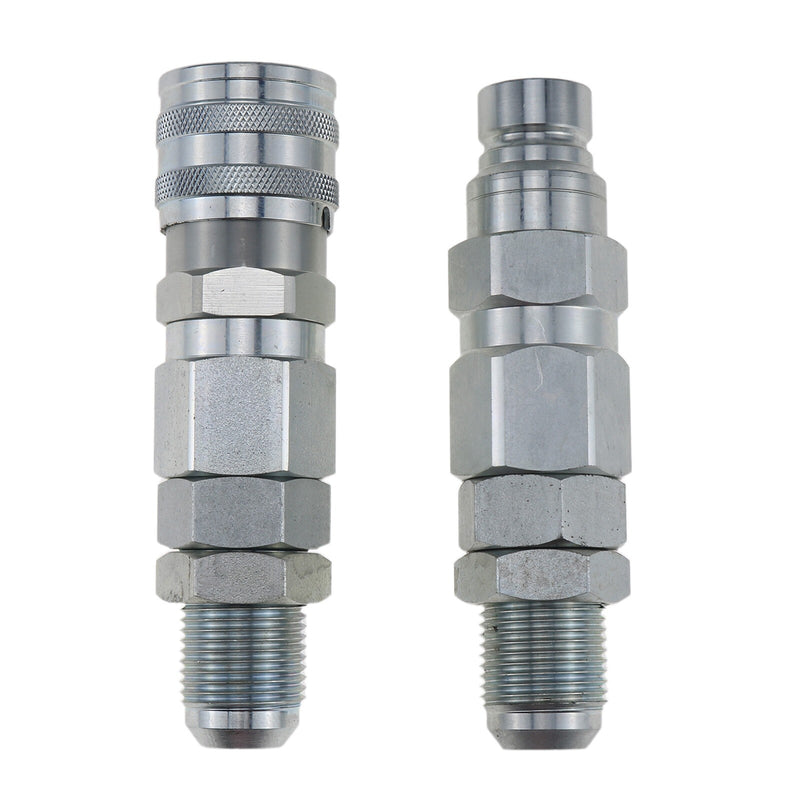 DURAFORCE 12 JIC Flat Face Hydraulic Quick Connect Coupler for Bobcat 7753 773 863 873 963