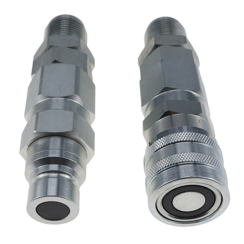 DURAFORCE 12 JIC Flat Face Hydraulic Quick Connect Coupler for Bobcat 7753 773 863 873 963