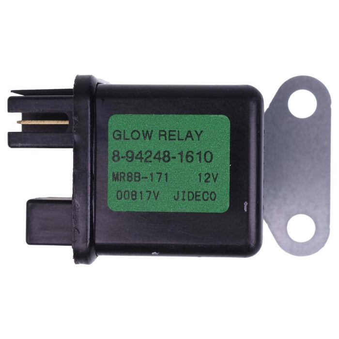 DURAFORCE 12V Glow Plug Relay 8942481610 for Isuzu 4JA1 4JB1 Hitachi EX27U EX30U EX35U