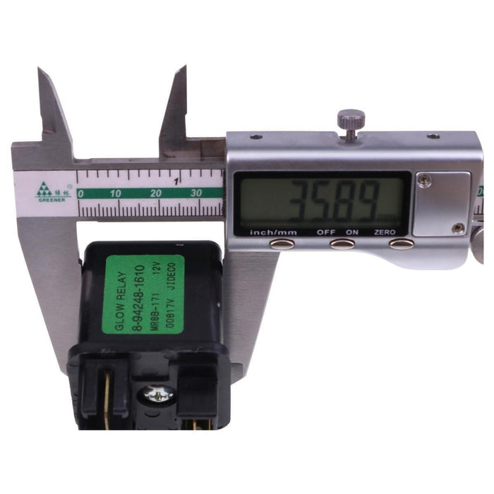 DURAFORCE 12V Glow Plug Relay 8942481610 for Isuzu 4JA1 4JB1 Hitachi EX27U EX30U EX35U