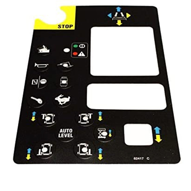 DURAFORCE 78673 78673GT Gen 4 Play Control Box Overlay Decal for Genie GS-1530 GS-1930