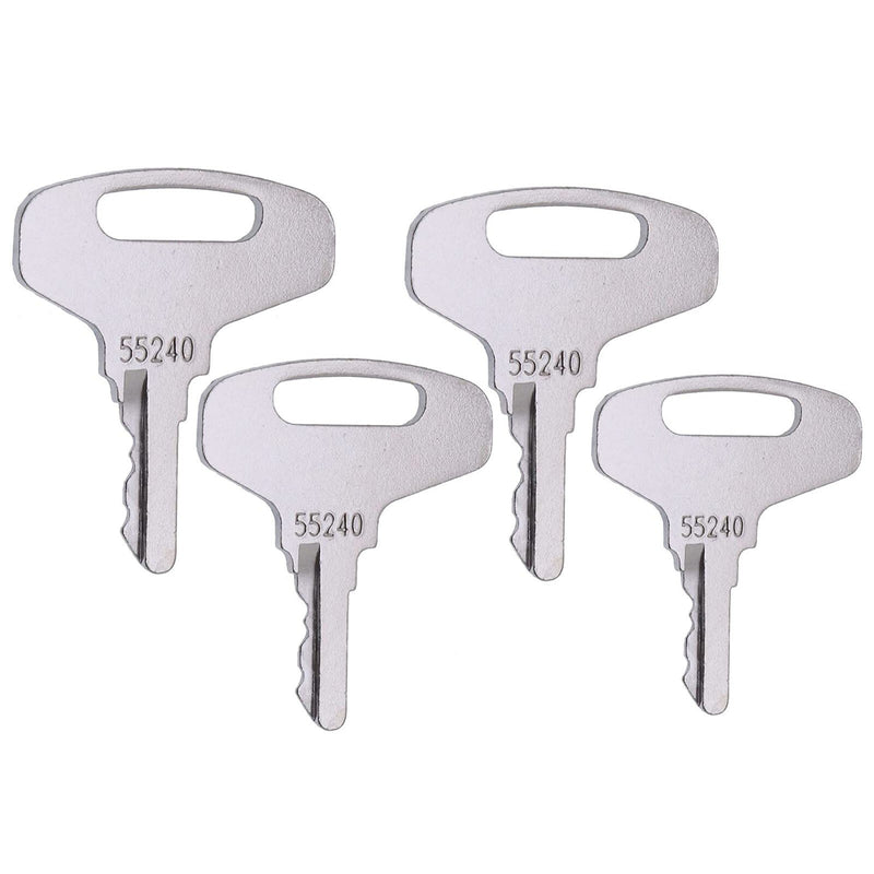 DURAFORCE 4 Pcs Ignition Key 87866 66711-55240 for Tennant Sweepers Scrubber
