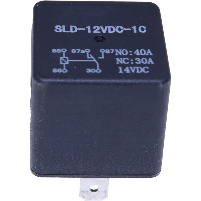 DURAFORCE 12V 5-Terminal Relay RE68327 for John Deere 310E 410D 710D 335C 435C 437D 660D