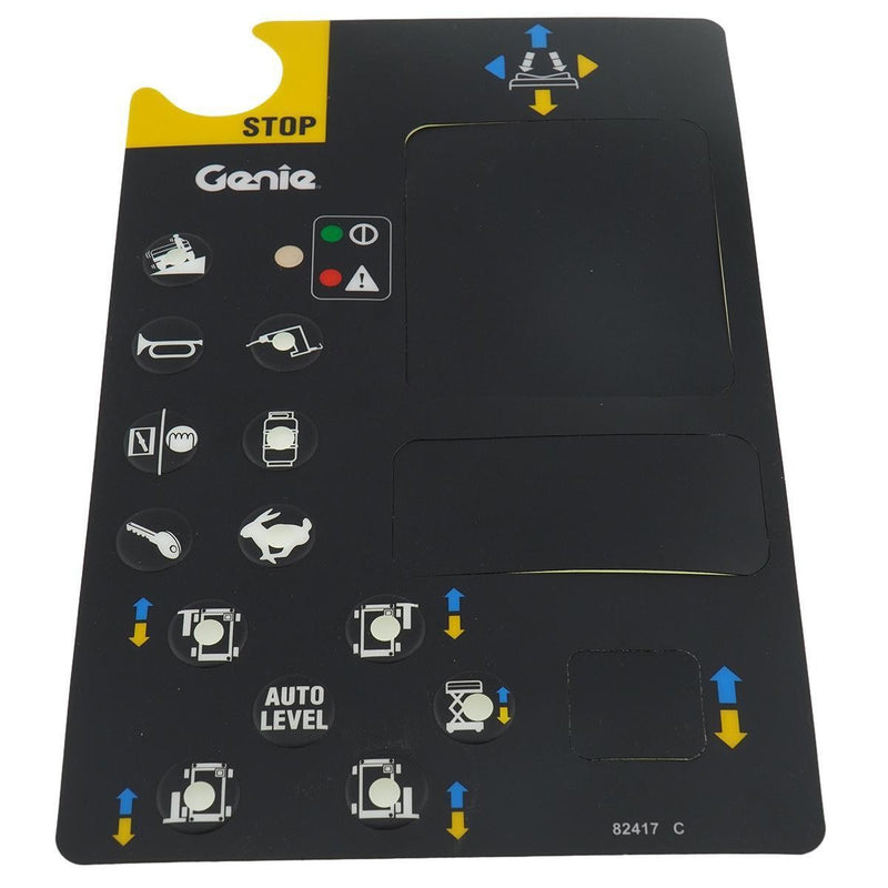 DURAFORCE Platform Control Panel Decal 82417GT forGenie GS-2668 RT GS-3384 GS-3390 GS-4390