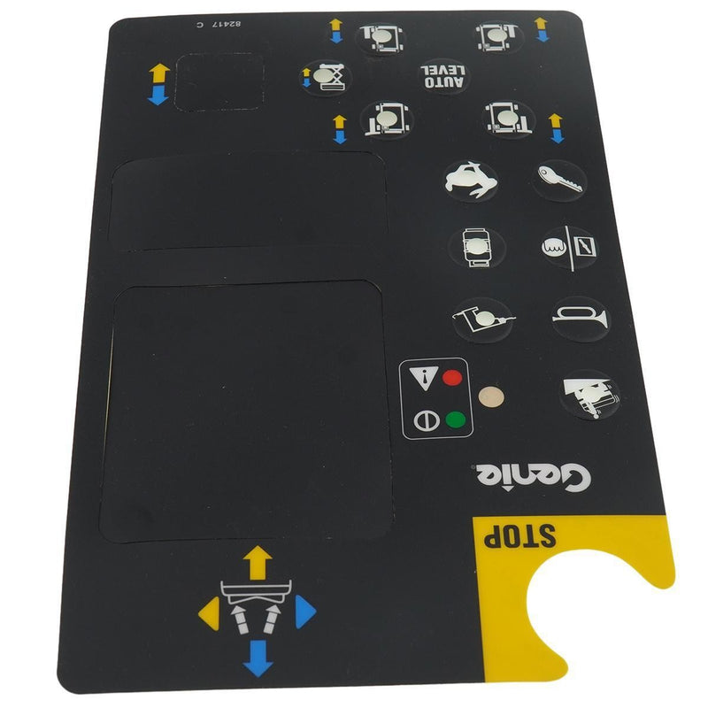 DURAFORCE Platform Control Panel Decal 82417GT forGenie GS-2668 RT GS-3384 GS-3390 GS-4390