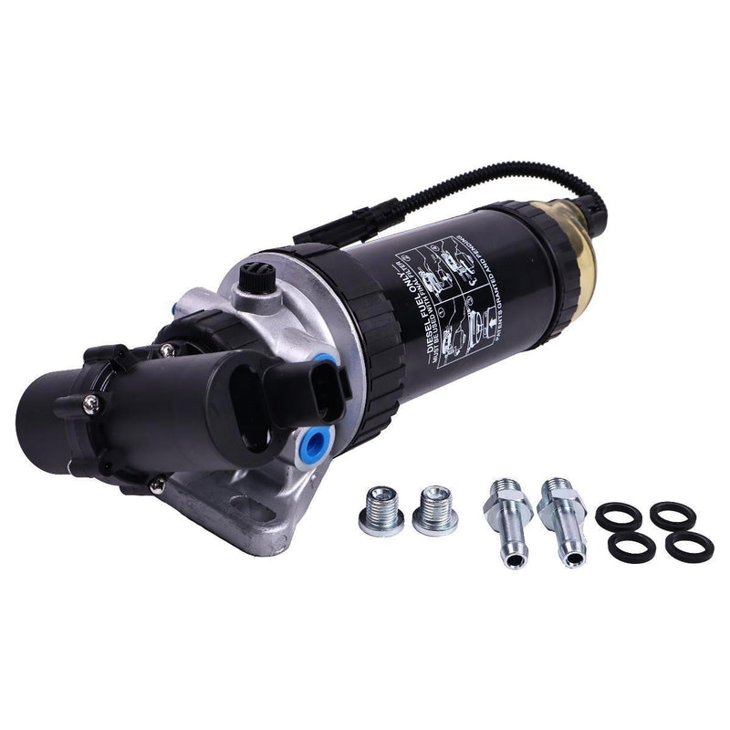 DURAFORCE 24V Fuel Filter Assy RE559946 for John Deere 4045 6068 210 130G 160GLC 180GLC