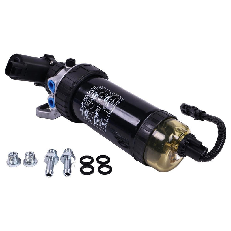 DURAFORCE 24V Fuel Filter Assy RE559946 for John Deere 4045 6068 210 130G 160GLC 180GLC