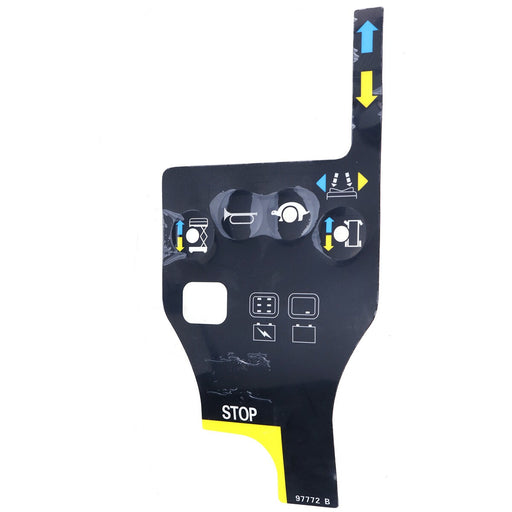 DURAFORCE Control Box Overlay Decal 97772GT for Genie GR-12 GR-15 GR-20 GS-1530 GS-1930