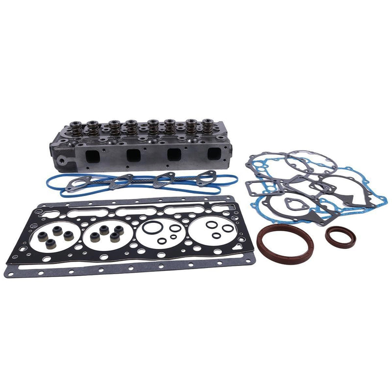 DURAFORCE Complete Cylinder Head & Full Gasket Kit for Kubota Engine V1505 V1505-E2B