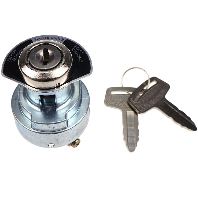 DURAFORCE Ignition Starter Switch w/2 Keys 66704-55120 for Kubota D722 D905 D1005 D1105