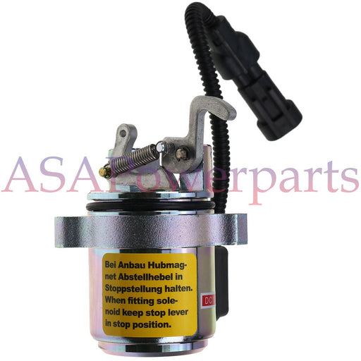 DURAFORCE 12V Stop Solenoid T114678 for Genie GS-3384 GS-3390 GS-4390 GS-5390 S-100 S-125