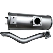 DURAFORCE Muffler Silencer for Yanmar Engine 4TNV98 Takeuchi TL130 Excavator