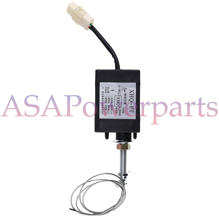 DURAFORCE 12V Engine Stop Solenoid Electric Throttle Adjuster XHQ-PT-12 for Generator