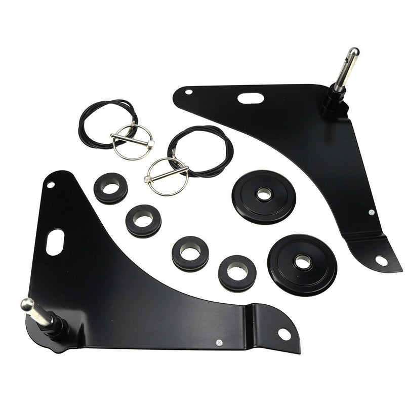 DURAFORCE Hood Pin Kit Black 82214260AC P5155755 for Dodge Challenger