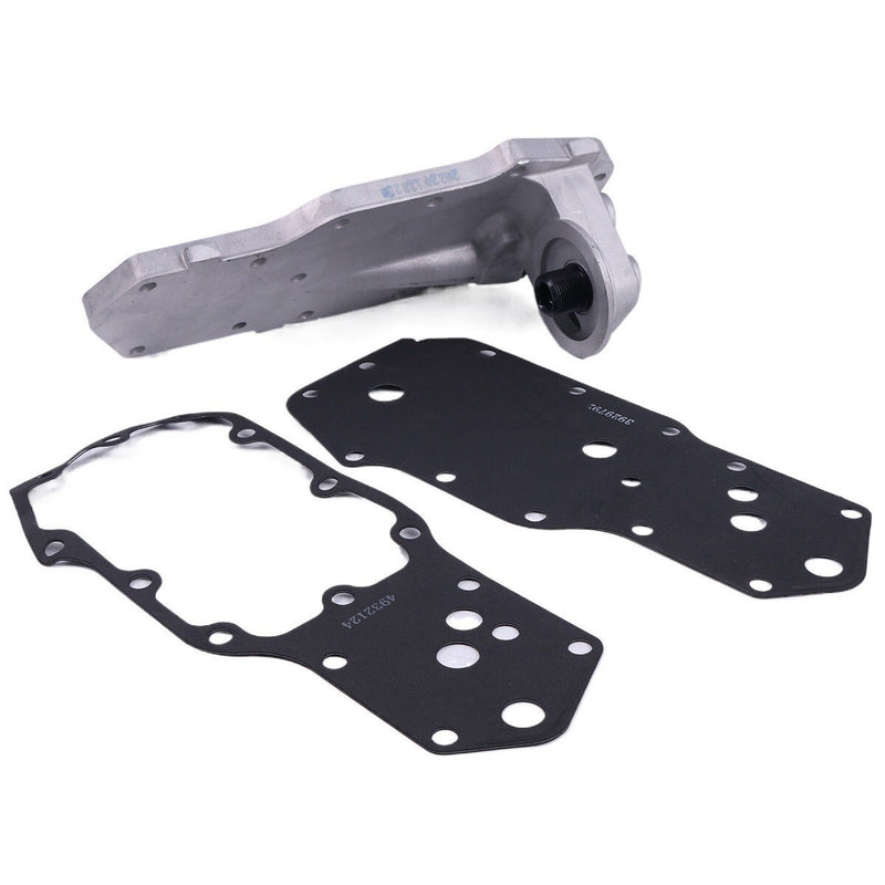 DURAFORCE Oil Filter Support Head Cooler Cover 4934218 for Cummins Engine B5.9L 6B 6BT