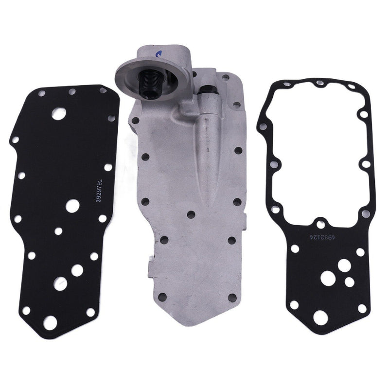 DURAFORCE Oil Filter Support Head Cooler Cover 4934218 for Cummins Engine B5.9L 6B 6BT