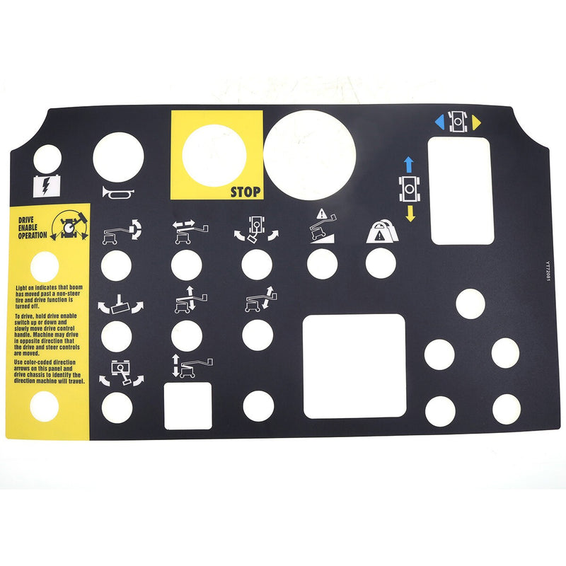DURAFORCE Platform Control Panel Decal 72081 72081GT for Genie Z-34/22N Z-34/22 DC Z-34/22