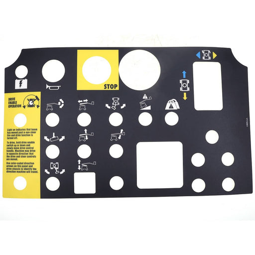 DURAFORCE Platform Control Panel Decal 72081 72081GT for Genie Z-34/22N Z-34/22 DC Z-34/22