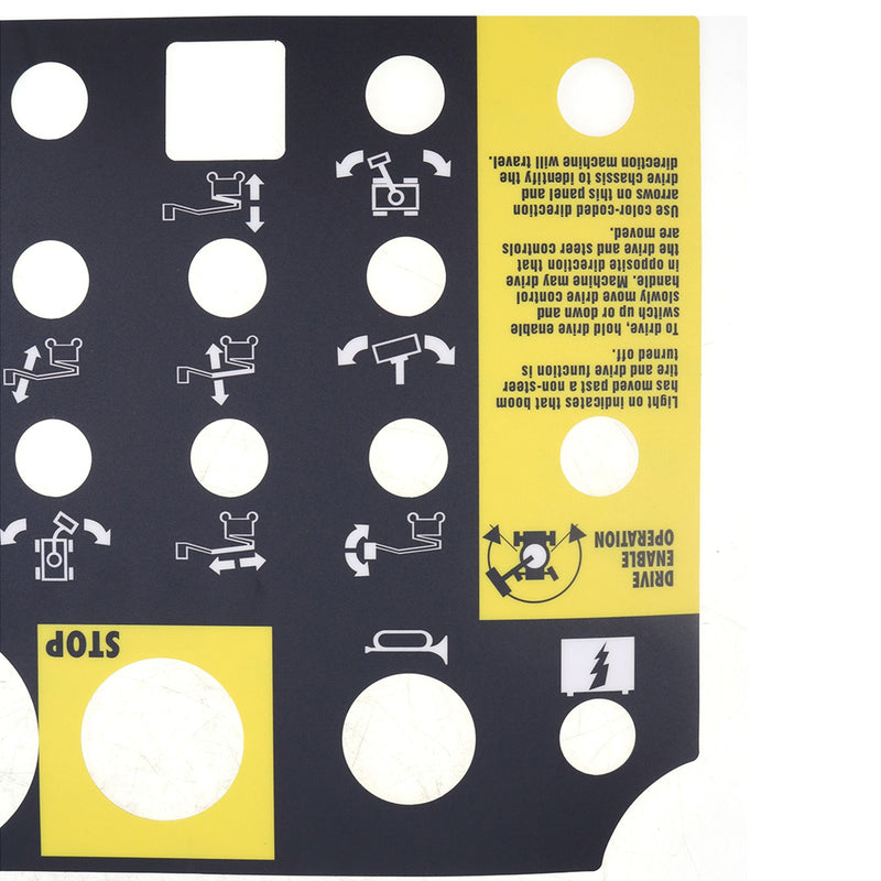 DURAFORCE Platform Control Panel Decal 72081 72081GT for Genie Z-34/22N Z-34/22 DC Z-34/22