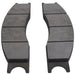 DURAFORCE 2 Pcs Brake Pad D77519 for CASE Loader W14 W14FL W14H W20B W24C