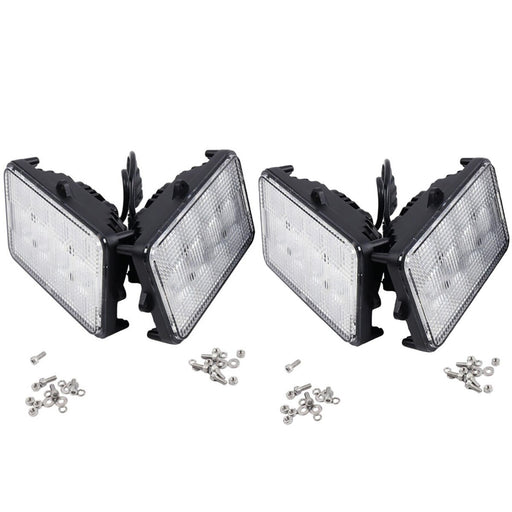 DURAFORCE 4Pcs 6"x4" LED Cab Light 6500K AH159332 for John Deere 9410 9510 9610 9400 9500