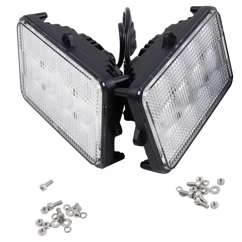 DURAFORCE 4Pcs 6"x4" LED Cab Light 6500K AH159332 for John Deere 9410 9510 9610 9400 9500