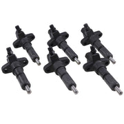 DURAFORCE 6 PCS Fuel Injector 1-15300250-2 for Isuzu 6BD1 6BG1 Hitachi EX200-2 EX200-3
