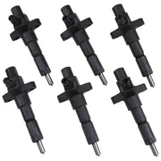 DURAFORCE 6 PCS Fuel Injector 1-15300250-2 for Isuzu 6BD1 6BG1 Hitachi EX200-2 EX200-3