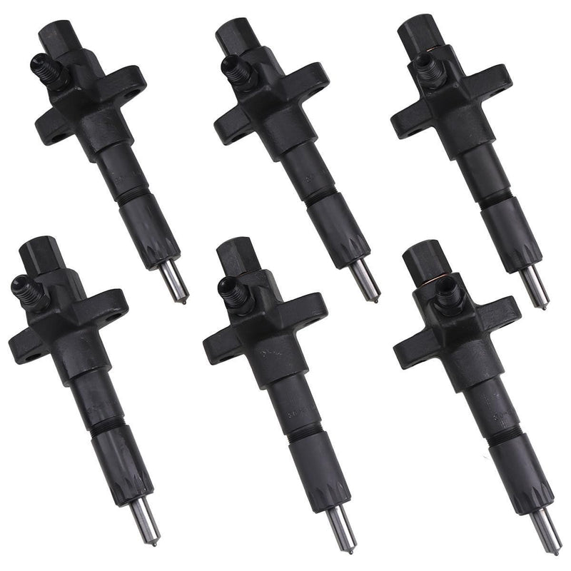 DURAFORCE 6 PCS Fuel Injector 1-15300250-2 for Isuzu 6BD1 6BG1 Hitachi EX200-2 EX200-3