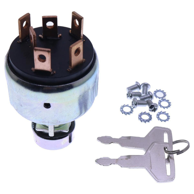 DURAFORCE Ignition Switch With 2 Keys PH50S00007S001 for CASE CX17B CX47 CX25