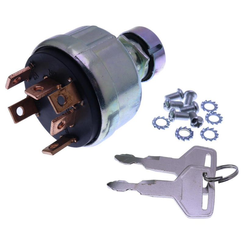 DURAFORCE Ignition Switch With 2 Keys PH50S00007S001 for CASE CX17B CX47 CX25
