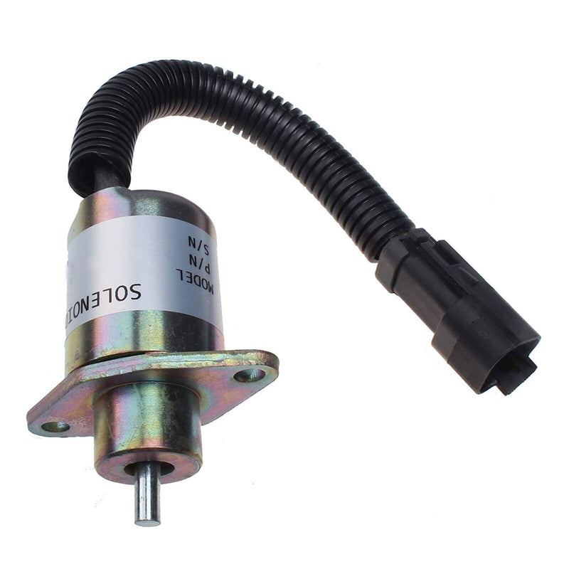 DURAFORCE 12V Fuel Shutoff Solenoid 173-1338 172-7209 for Caterpillar 236 246 248 252 262