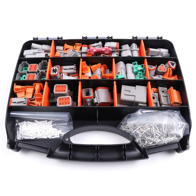 DURAFORCE 800Pcs Deutsch DT Connector Kit Stamped for 14 16 18 20 GA. WIRE