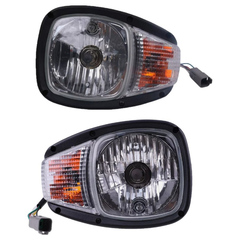 DURAFORCE Headlight Set 195-0192 195-0191 For Caterpillar 3044C C4.4 Engine 906H 907H 908H