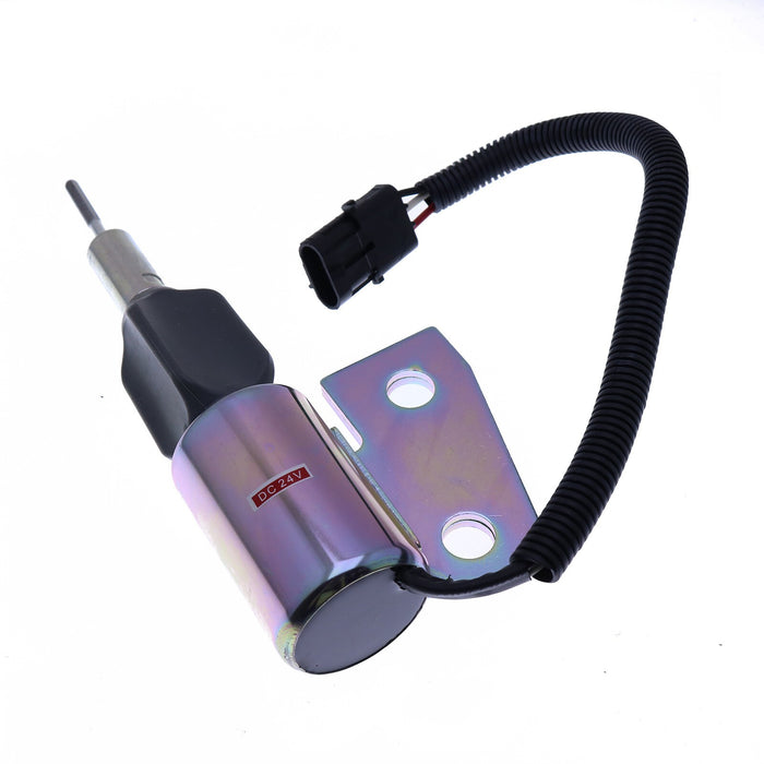 DURAFORCE 24V Stop Solenoid SA-4941-24 3991168 3964628 for Cummins 4BT Engine Hyundai R130