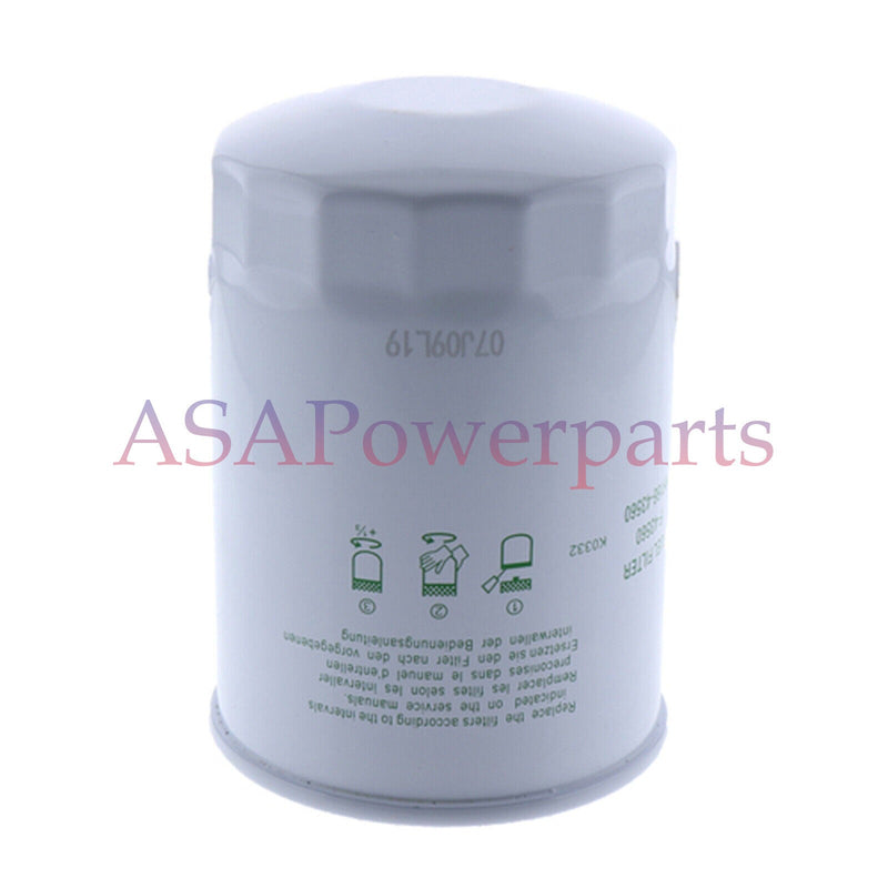 DURAFORCE 2 Pcs Fuel Filter HHV00-51640 for Kubota V3800 Track Loader SVL75-2C SVL95-2S