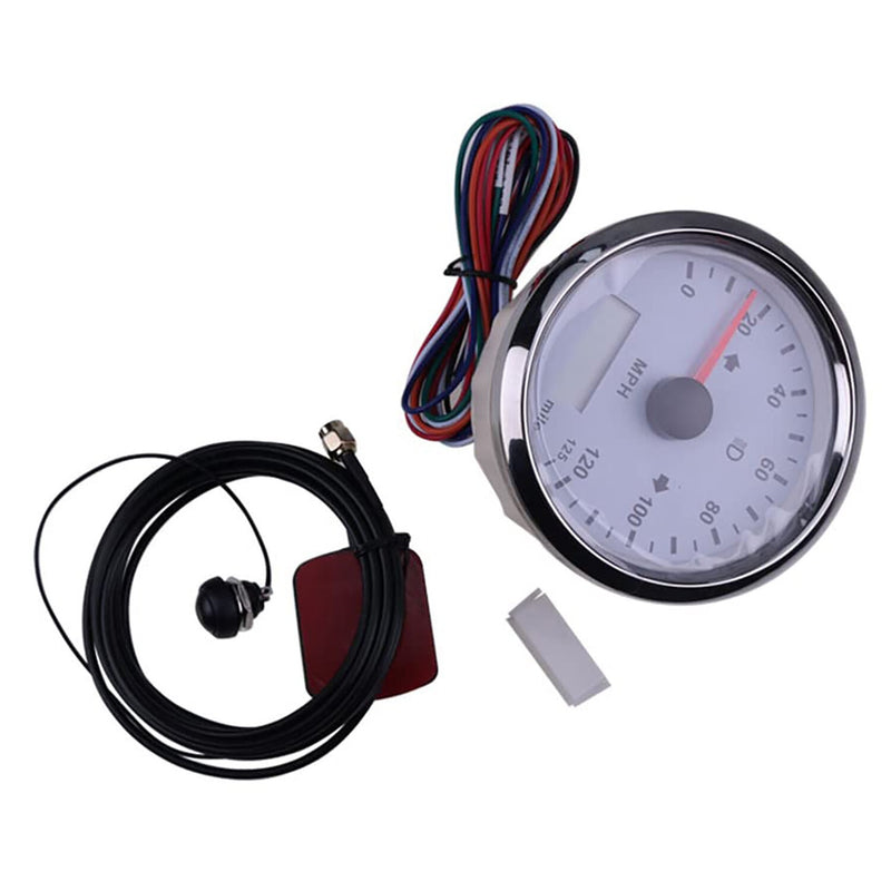 DURAFORCE GPS Speedometer 125MPH Adjustable for Boat Car 3 3/8 12V 24V with Backlight