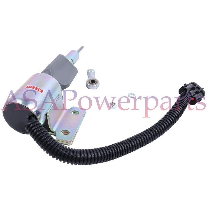 DURAFORCE 24V Stop Solenoid 6733-81-9110 for Komatsu Wheel Loader WA180PT-3L WA250PT-3L