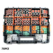 DURAFORCE 750 Pcs Deutsch DT Connector Plug Kit for 14 16 18 20 AWG Stamped Contact Kit