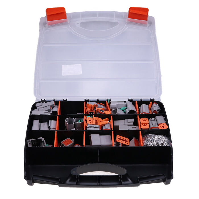 DURAFORCE 750 Pcs Deutsch DT Connector Plug Kit for 14 16 18 20 AWG Stamped Contact Kit