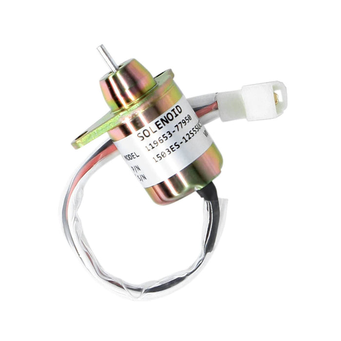 DURAFORCE 12V Fuel Shut Off Stop Solenoid Valve 2503531 for Yanmar Cummins Excavator