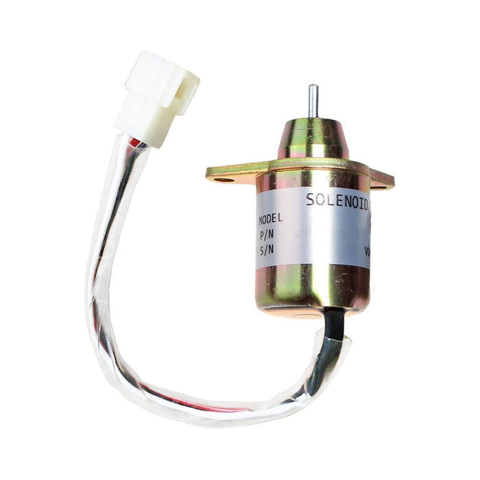 DURAFORCE 12V Fuel Shut Off Stop Solenoid Valve 2503531 for Yanmar Cummins Excavator