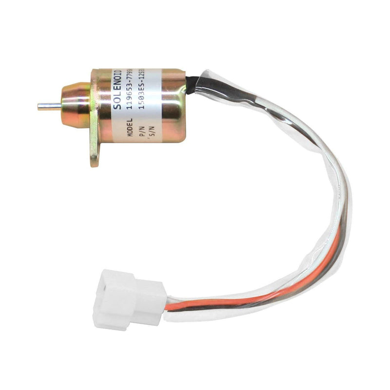 DURAFORCE 12V Fuel Shut Off Stop Solenoid Valve 2503531 for Yanmar Cummins Excavator