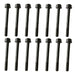 DURAFORCE 14 PCS Cylinder Head Bolt 129150-01200 for Yanmar 3TNV88 3TNV84 3TNE88 3TNE84
