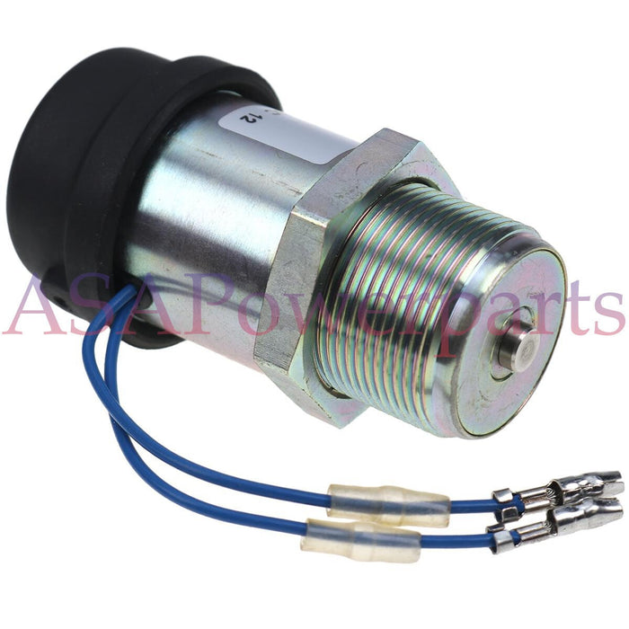 DURAFORCE 12V Shutoff Solenoid 229-5183 for Caterpillar CAT 301.6C 301.8C L3E Engine