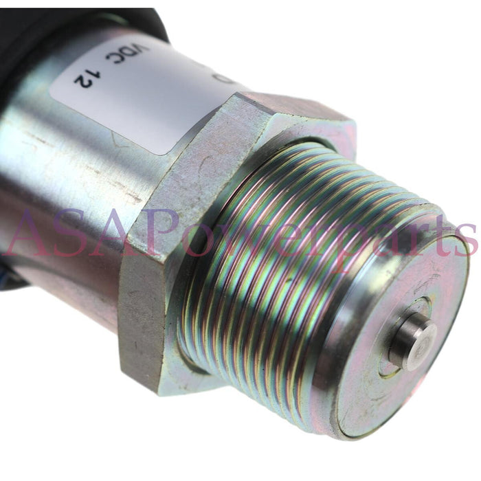 DURAFORCE 12V Shutoff Solenoid 229-5183 for Caterpillar CAT 301.6C 301.8C L3E Engine